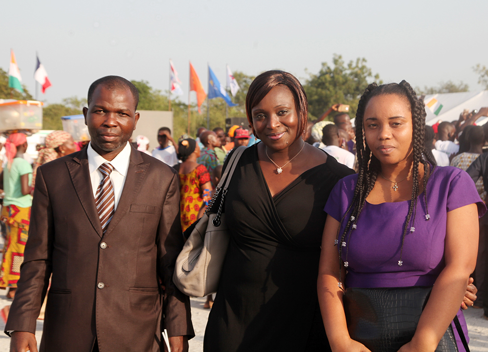 A l´occasion du lancement de la rhabilitation de la route Bouak-Katiola-Ferkessdougou