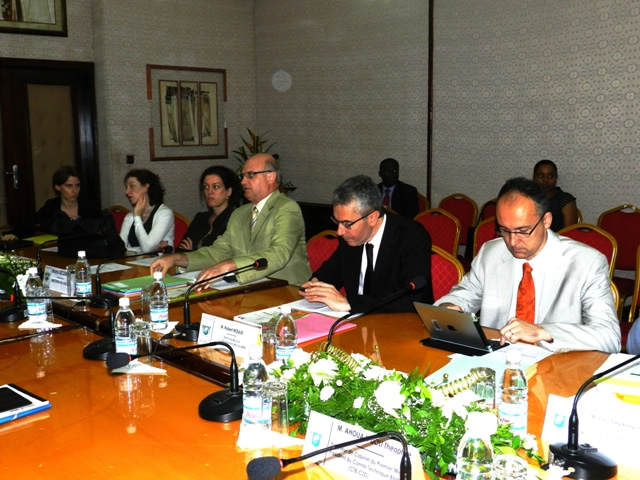 Une vue de la délégation Française lors des travaux en commission avec les Ministères techniques.